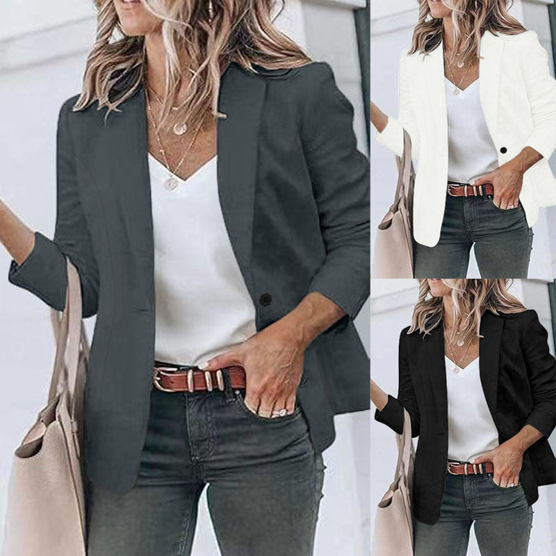 Damen Blazerjacke Elegante Slim Fit Modern - BerlinGlamour