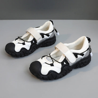 Damen Sport Schuhe mit Verstellbarem Riemen Freizeit
