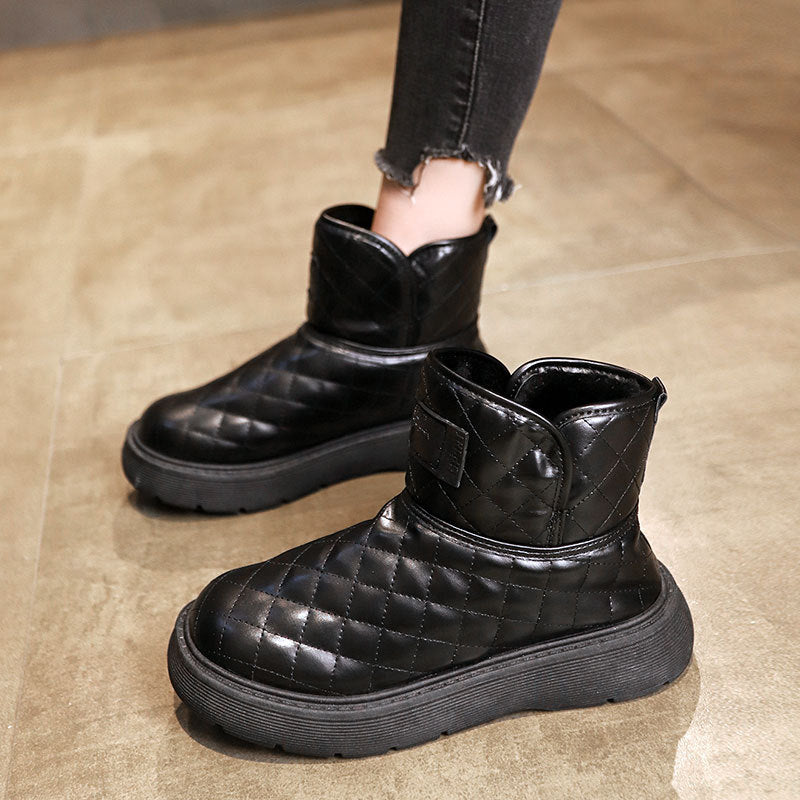 Damen Winterboots Warm Kuschelig mit Reißverschluss - BerlinGlamour