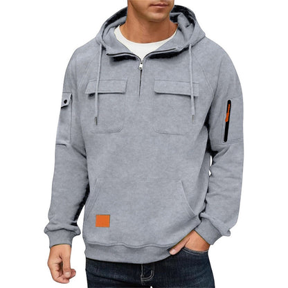 Herren Kapuzenpullover Sportlich Mit Taschen Modern