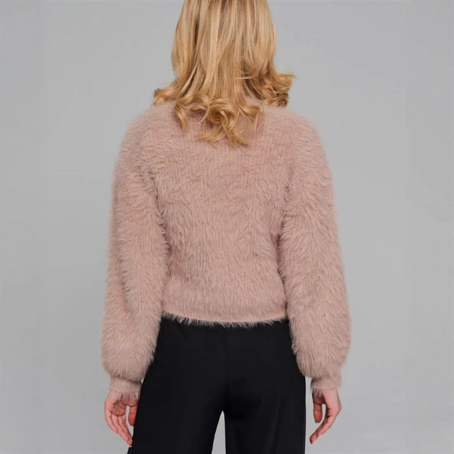 Weiche Strickjacke Damen Oversized Flauschig