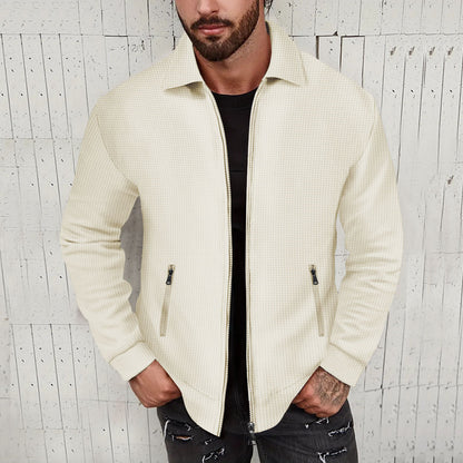 Herren Strickjacke Modern mit Struktur Muster Trendy - BerlinGlamour