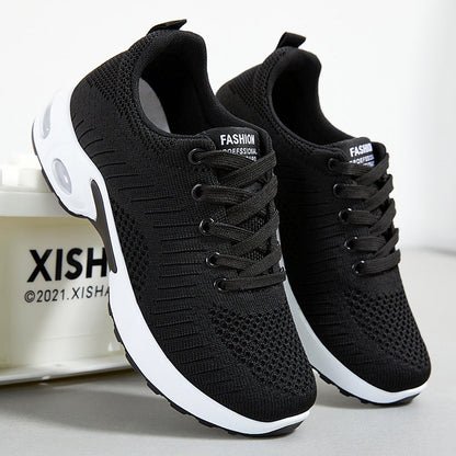 Damen Sneaker Atmungsaktiv Elastisch Komfortschuhe Sport