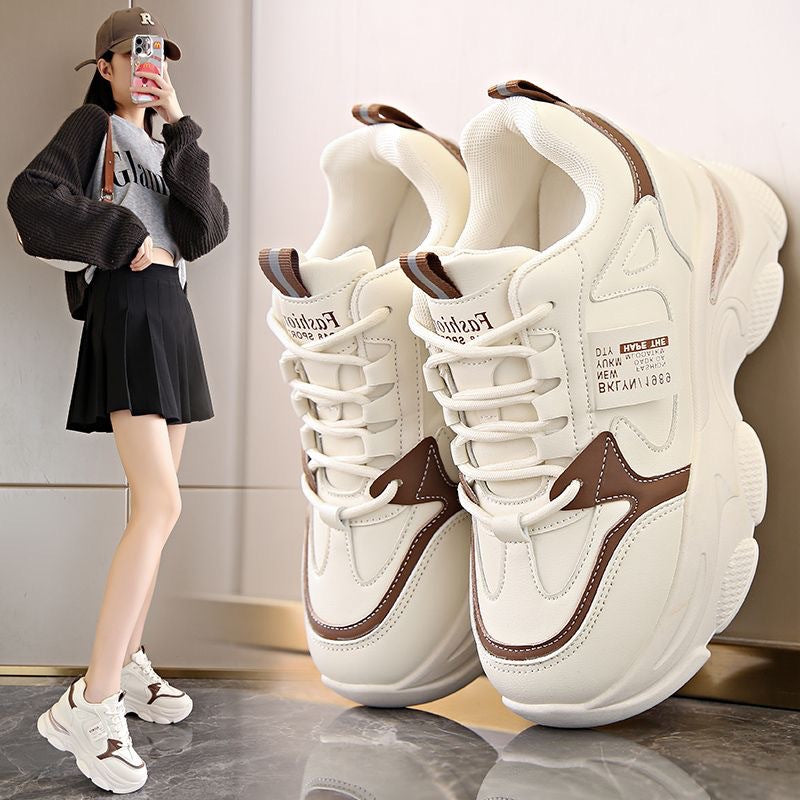 Damen Sneaker High Heel Chunky bequem Trend - BerlinGlamour