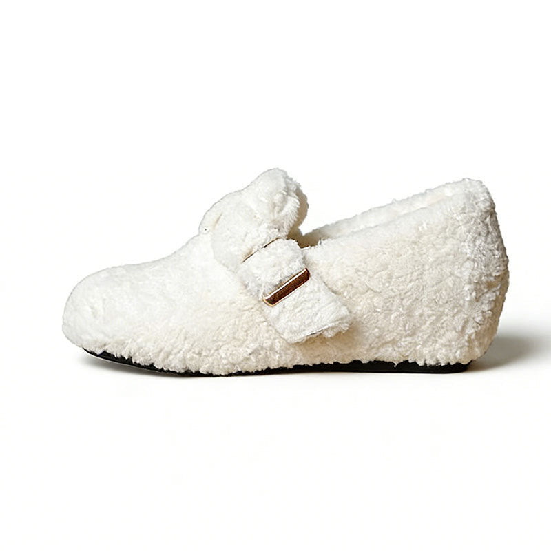 Damen Hausschuhe Warm Flauschig mit Verstellriemen
