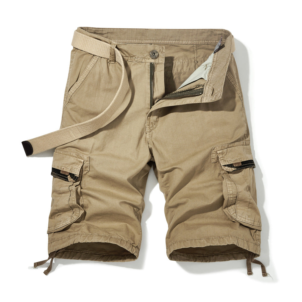 Herren Cargoshorts Mit Vielseitigen Taschen Verstellbar