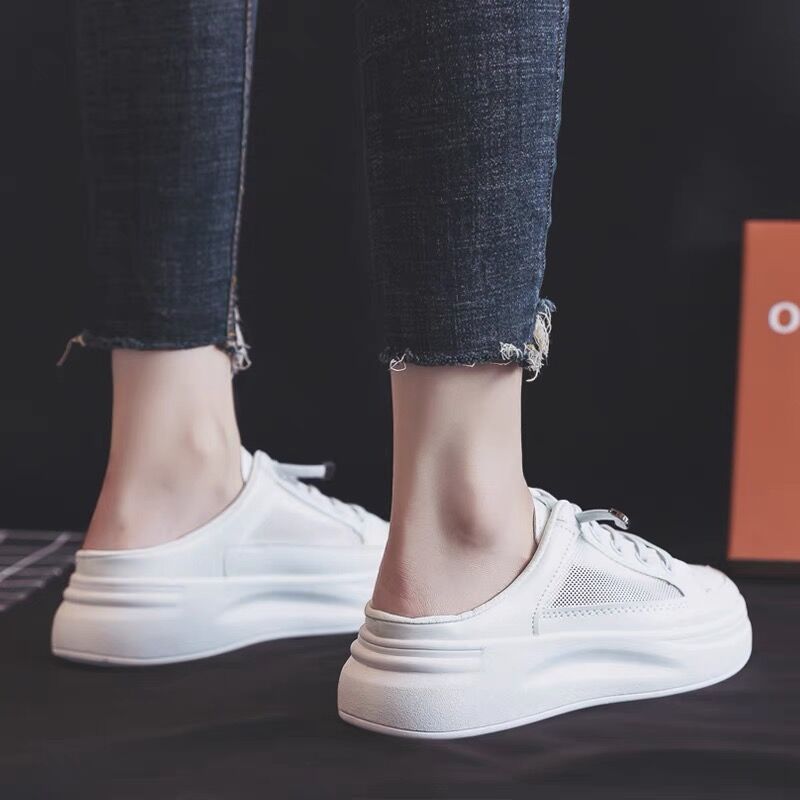 Damen Sneaker Slip-On atmungsaktiv Netzoptik Weichlaufsoler