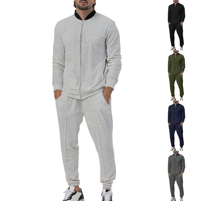 Herren Sportset Mit Reißverschluss Elastisch Bequem - BerlinGlamour