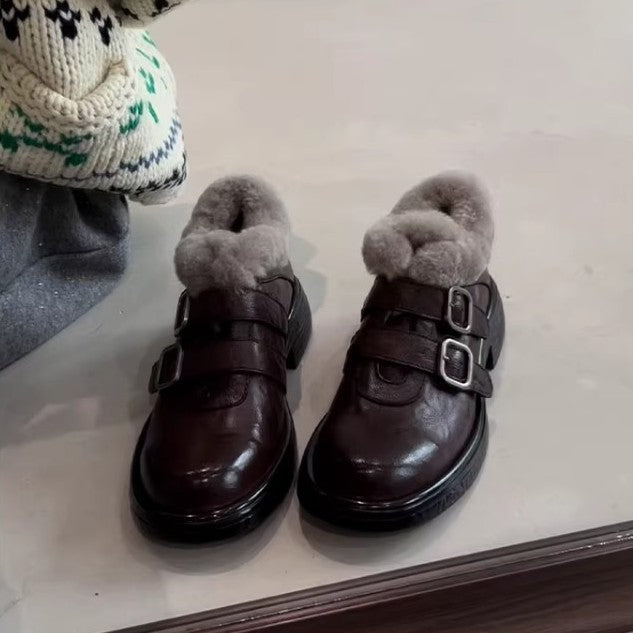 Damen Stiefeletten Warm Gefüttert Schnürsenkel Modisch Schwarz - BerlinGlamour