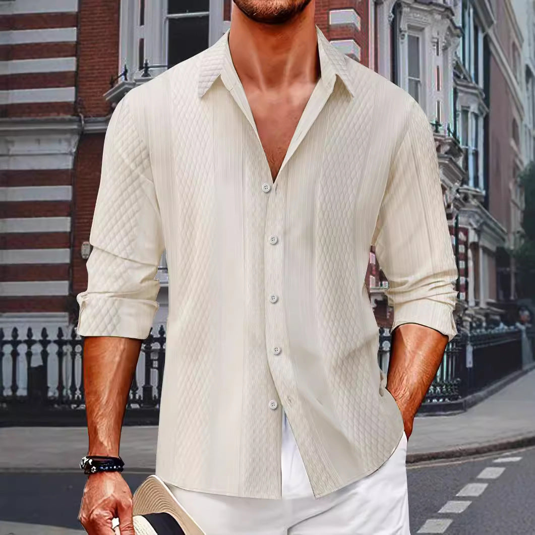 Herren Hemd Slim Fit Leicht Modern - BerlinGlamour
