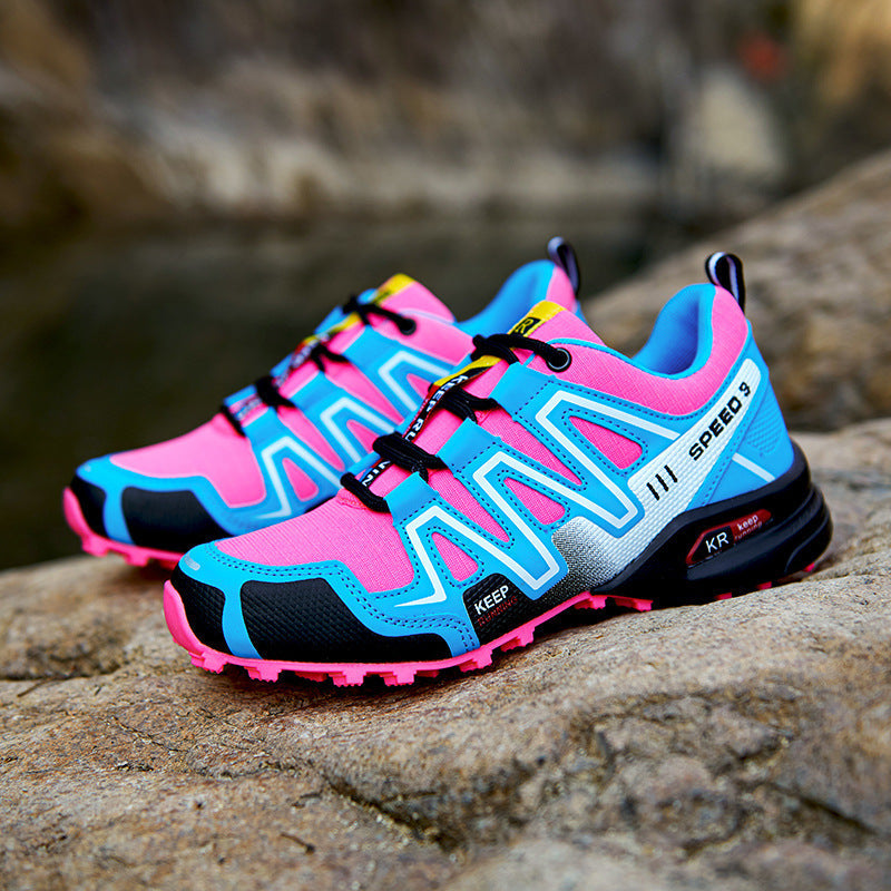 Trailrunning Schuhe Damen atmungsaktiv rutschfest Laufschuhe Sport