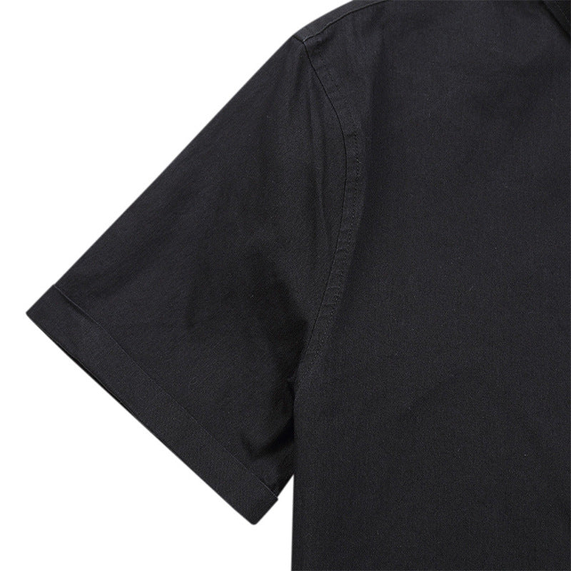 Herren Kurzarmhemd KlassischSlimFit Mit Brusttasche