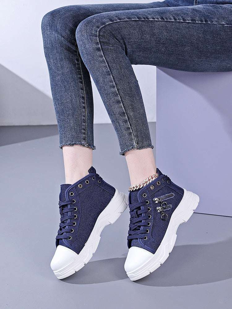 Damen Sneaker Modisch Gewebt Auffällig