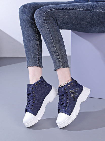 Damen Sneaker Modisch Gewebt Auffällig