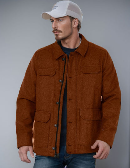 Herren Wolljacke Modern Trendig Winter