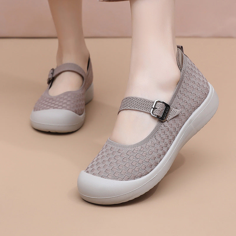 Damen Freizeitschuhe Bequem Atmungsaktiv Verstellbar - BerlinGlamour