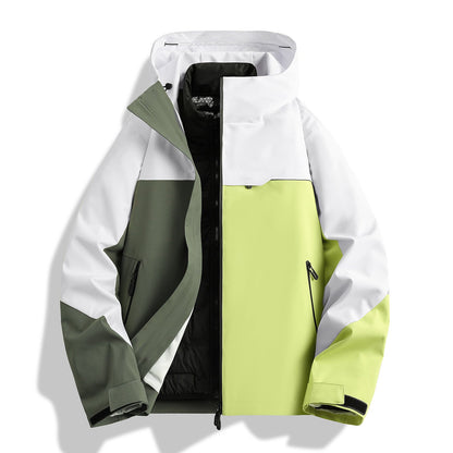 Herren Outdoor-Jacke wasserfest mit Kapuze Isolierung