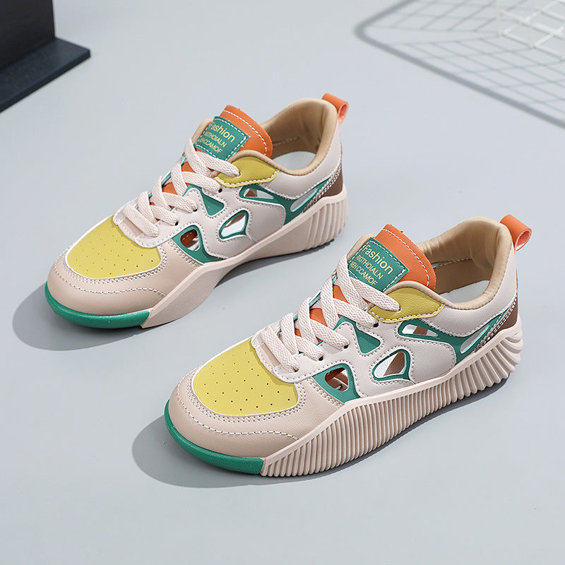 Damen Sneaker Sportlich Belüftet Rutschfest Schwarz