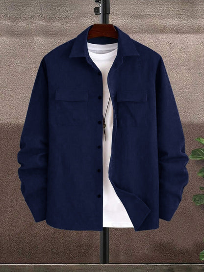 Herren Hemdbluse Leicht atmungsaktiv Casual