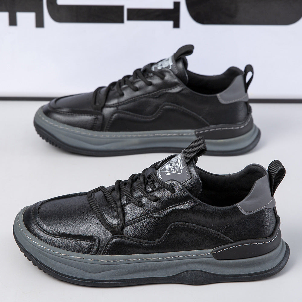Damen Leder Sneaker Bequem Hoher Komfort