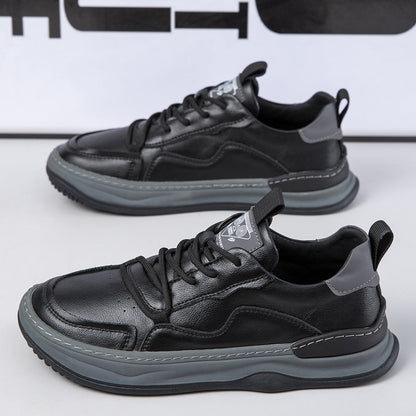 Damen Leder Sneaker Bequem Hoher Komfort