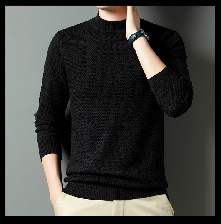 Herren Pullover Modern Strukturiert Elegant