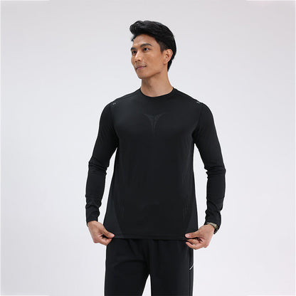 Herren Trainingsshirt Atmungsaktiv Langarm Sport