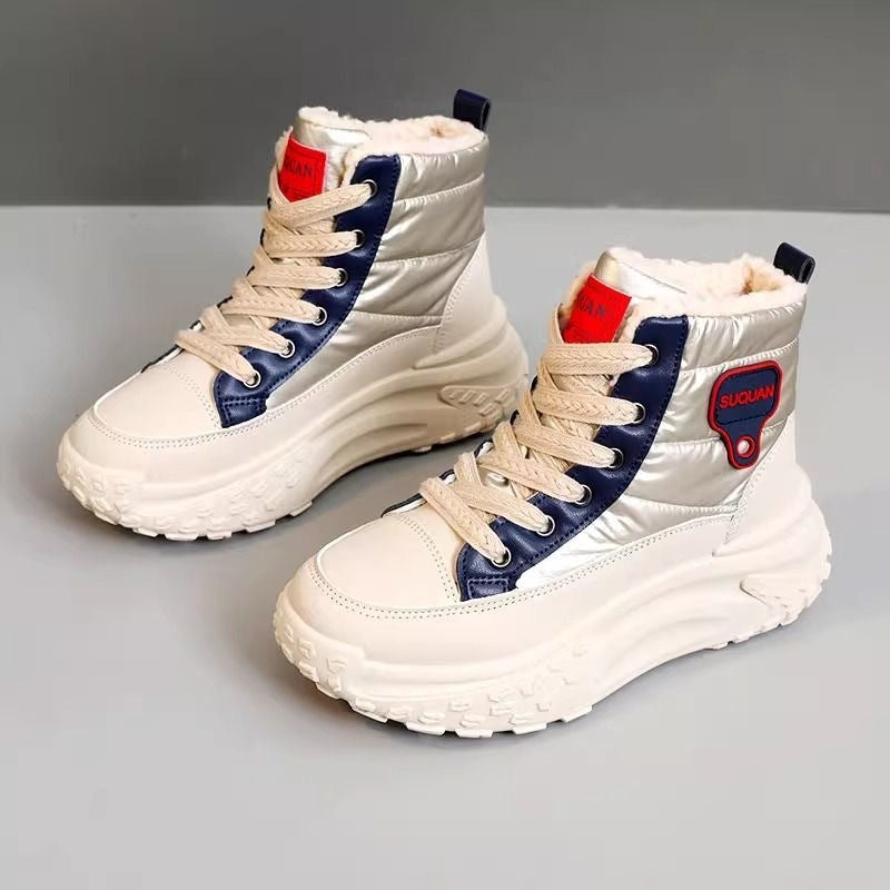 Damen Sneaker Winter Warm Hochgeschnürt - BerlinGlamour