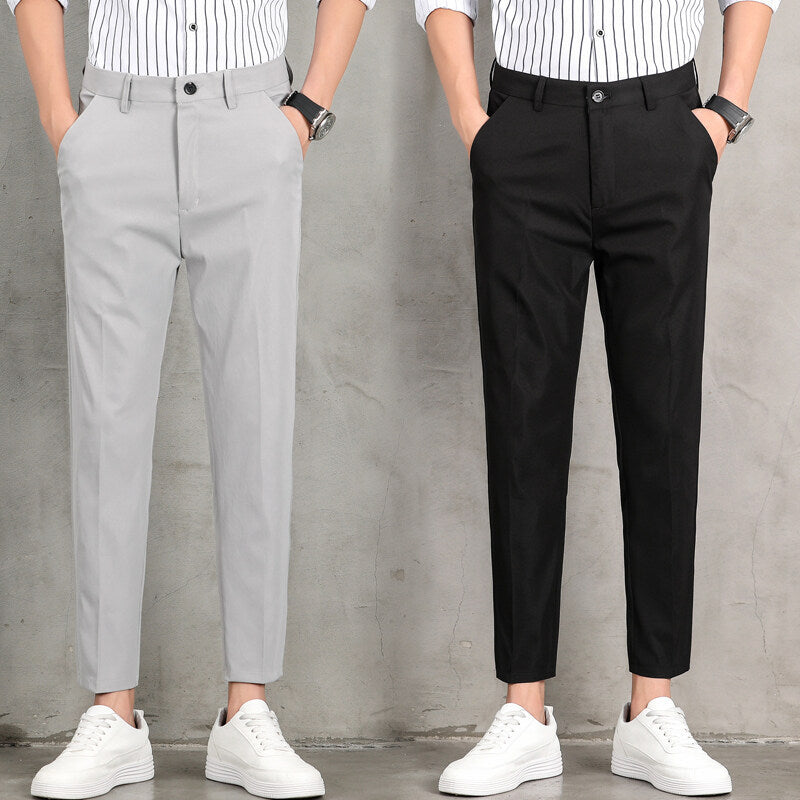 Herren Chino Hose Slim Fit mit Seitentaschen Modern