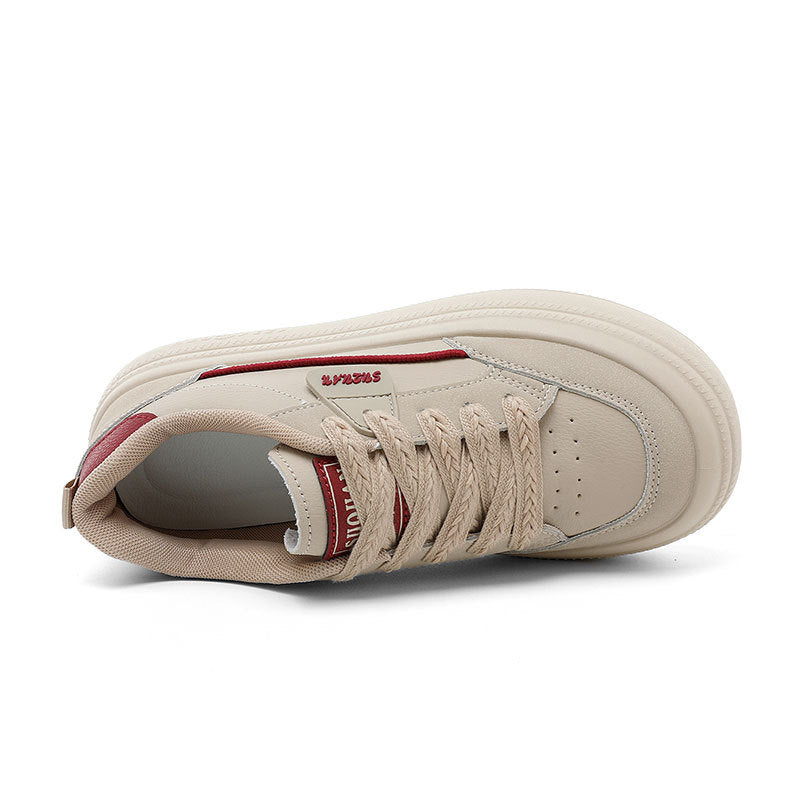 Damen Plateausneaker Sportlich Komfortabel Mode