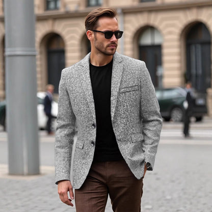 Herren Blazer Slim Fit Modern Casual