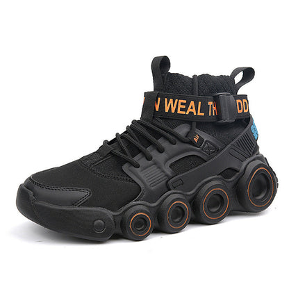 Damen Sneaker High-Top Streetwear Schuhe Mit Riemensystem