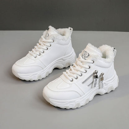 Damen Sneaker High-Top Warm Innenfutter Sportlich