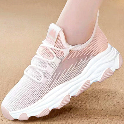 Damen Sneaker Sportlich Atmungsaktiv Flexibler Komfortschuh