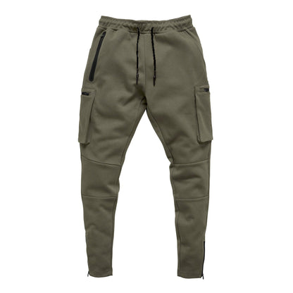 Herren Jogginghose Cargo Bequem Reißverschluss Taschen Modern