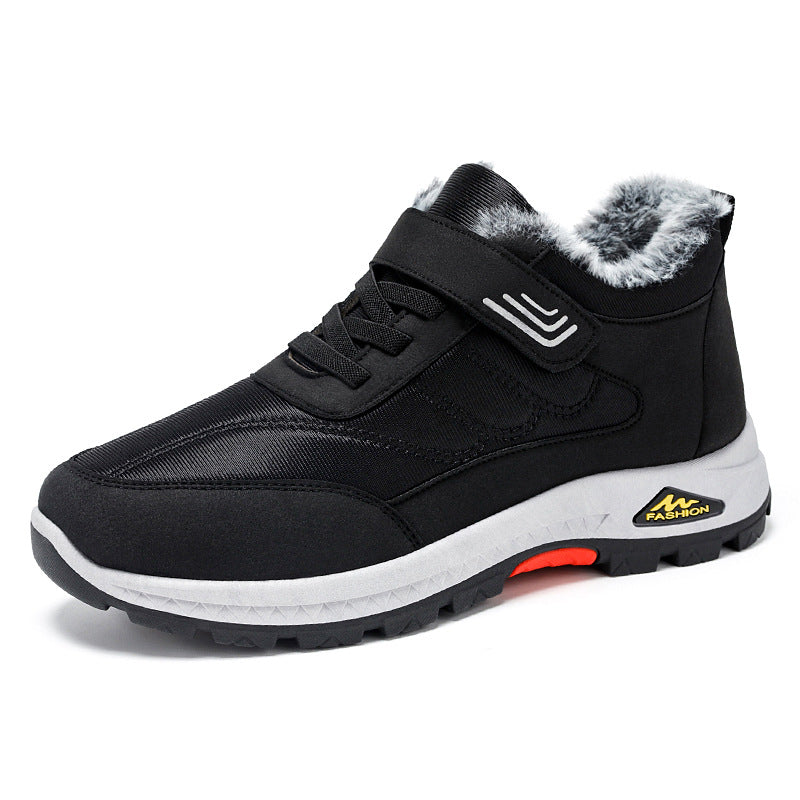 Damen Winterstiefel Sportlich Warm mit Klettverschluss