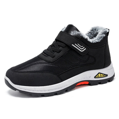 Damen Winterstiefel Sportlich Warm mit Klettverschluss