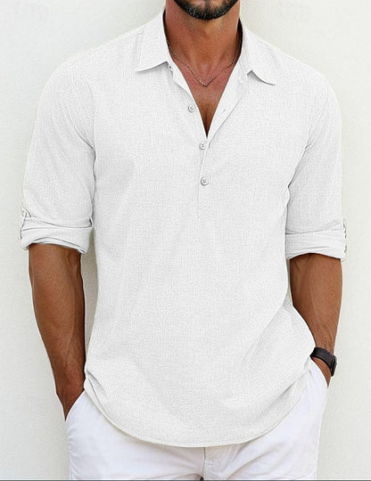 Herren Langarmhemd Modern Berlin Stil