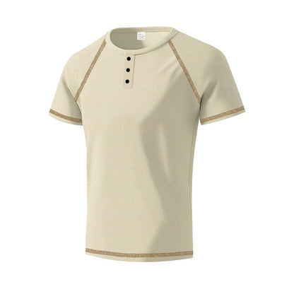 Herren Kurzarm Hemd Sportlich Modern mit Knöpfen