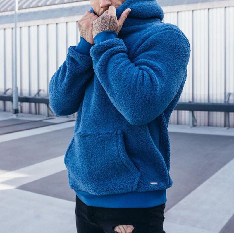 Herren Hoodie Kuschelig Bequem mit Kängurutasche