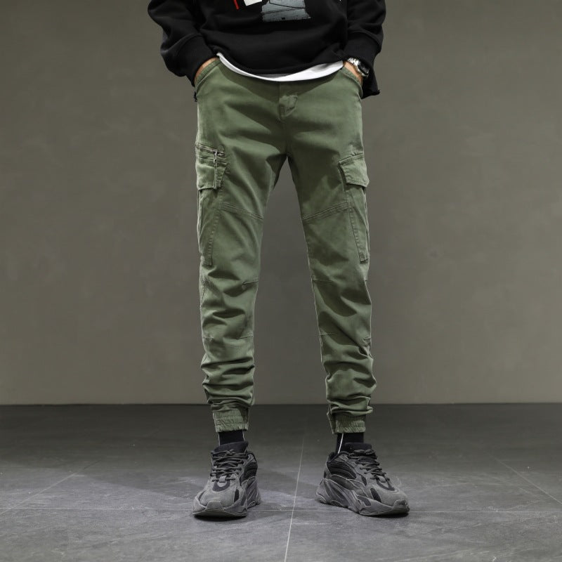 Herren Cargohose Modern Elastisch Bequem Mit Taschen