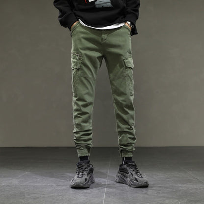 Herren Cargohose Modern Elastisch Bequem Mit Taschen