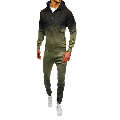 Herren Sportanzug Modern mit Farbverlauf Bequem