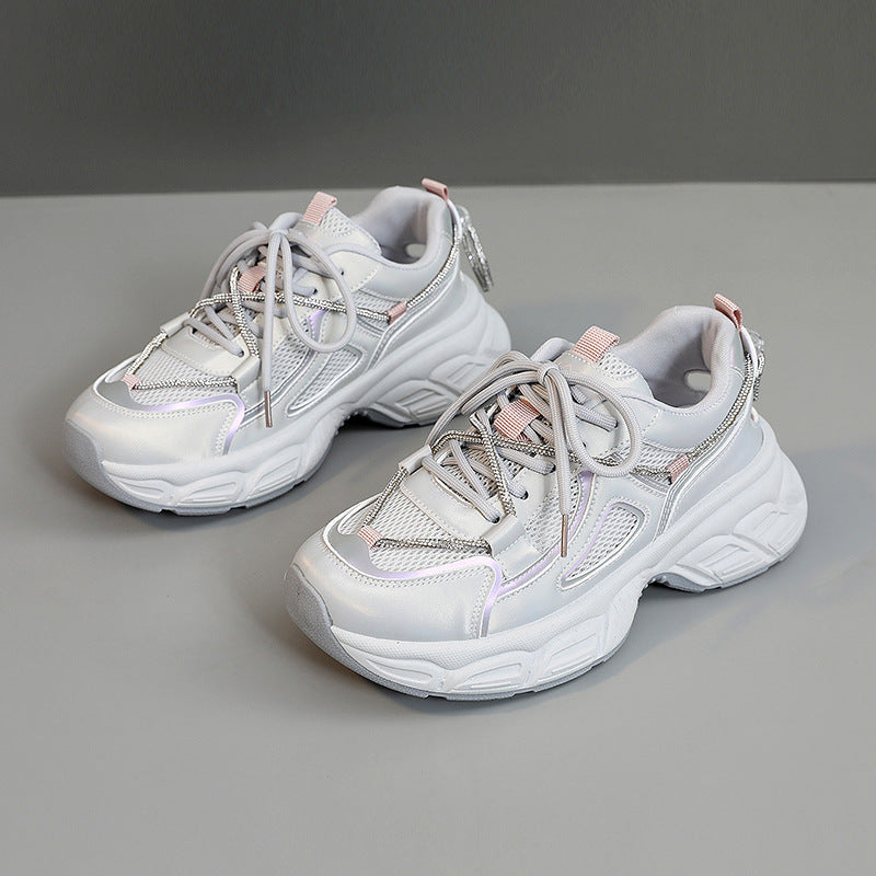 Damen Sneaker Chunky Sport Mesh Schuhe Modisch