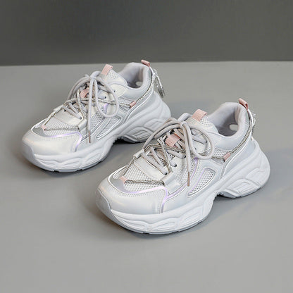 Damen Sneaker Chunky Sport Mesh Schuhe Modisch