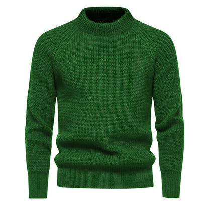 Herren Pullover Grobstrick Hochkragen Zeitlos Modern