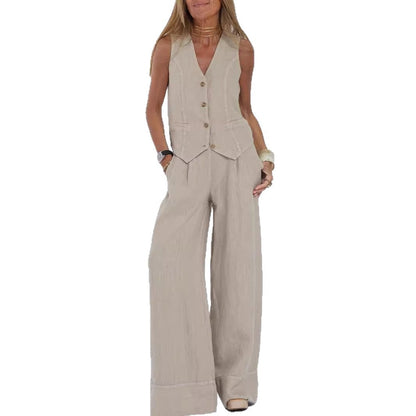 Damen Anzug Elegante Weste Weite Hose Berlin Style