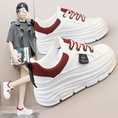 Damen Sneaker Plateau Sportschuhe Komfortabel Modisch Höher - BerlinGlamour