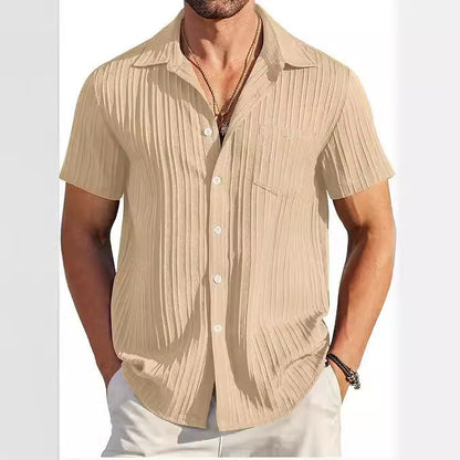Herren Strandhemd Kurzarm Modern Berlin Style - BerlinGlamour