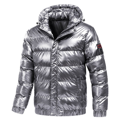 Herren Winterjacke Isolierend Warm Steppdetails Modern
